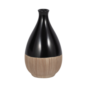 Vaso decorativo in ceramica bicolore per soggiorno, camera da letto, ufficio, decorazioni per la casa - Product Image 1