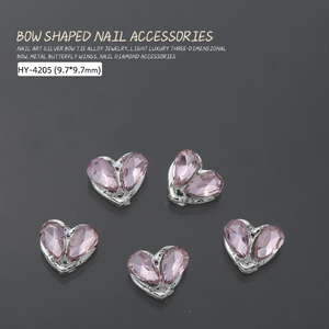 2025 buena calidad Muti-forma Rosa aleación cereza diamantes de imitación decoración de uñas encantos decorados - Product Image 4