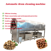 Laveuse industrielle à tambour rotatif, moteur à vitesse réglable, multifonctionnelle, pour le nettoyage des fruits et légumes, usage commercial, maïs, noix