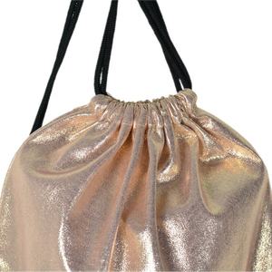 Mochila con cordón plegable de poliéster personalizada Bolsa con cordón al por mayor Mochila con cordón - Product Image 5