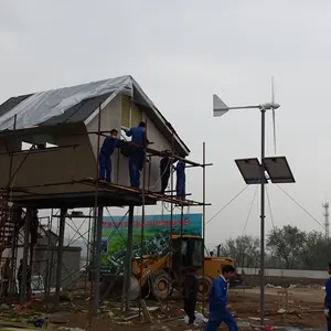 Cina vendita calda 3kw 48/96/120/240v generatore eolico mulino a vento sistema ibrido solare 1.95m pale