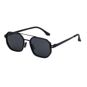 Gafas de Sol Polarizadas Retro Personalizadas sin Tornillos para Pesca, Montura Cuadrada para Hombre, Lentes Negras TAC, Protección UV400 - Product Image 1