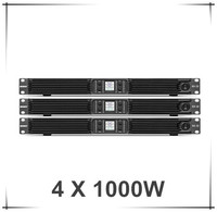 4X1000W haute qualité classe h amplificateur de puissance 1u amplificateur de puissance dj amplificateur