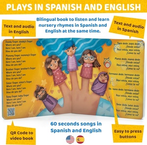 Livres bilingues <span class=keywords><strong>pour</strong></span> bébés Livres de <span class=keywords><strong>comptines</strong></span> espagnoles et anglaises <span class=keywords><strong>pour</strong></span> bébés et tout-petits - Product Image 2