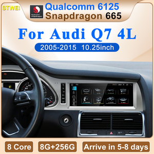 CNSTWEI Nouvel écran multimédia GPS pour voiture Android 14 avec Snapdragon 665, 10,25 pouces, CarPlay sans fil pour Audi Q7 4L 2005-2015 - Product Image 2