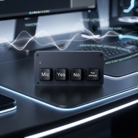 Voice-to-text Quick Reply Keyboard Office Programmable Macro Mini Keyboard Quick-reply Keyboard Vibe Coding With AI Keyboard