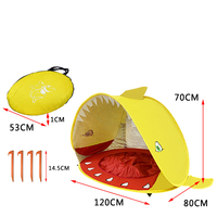 Tente de plage d'été imperméable à une couche pour enfants Playhouse piscine à balles hommes femmes bébés Protection solaire extérieure amusante petite maison