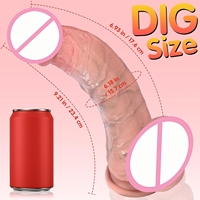 23,4 cm Dual-Density Weicher Silikon-Dildo Realistische Lebensechte Hoden Saugnapf-Basis Wasserdicht G-Punkt Anal Freihändiges Spielzeug für Frauen Männer