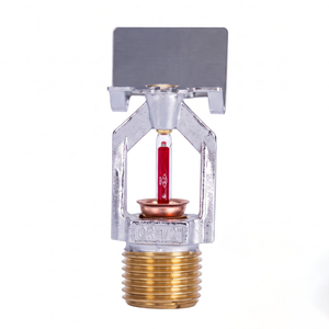 Commercial Side Wall Fire Sprinkler QR-1/2 Quick Response <b>Red</b> Glass <b>Bulb</b> 68°C Brass - Product Image 2