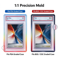 Étui de protection en TPU pour cartes gradées avec plaque acrylique magnétique, compatible PSA BGS, vente en gros, en vrac, prêt à expédier, écologique, modèle