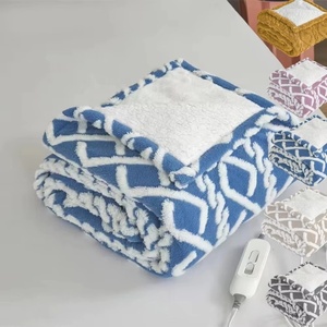 Tùy chỉnh nhà dệt flannel giường tự động ấm Fluffy tùy chỉnh đơn lưới nóng lên số lượng lớn Chăn điện ném cho mùa đông giường - Product Image 4