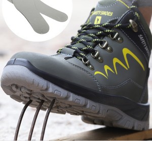 Fabricant <span class=keywords><strong>personnalisable</strong></span> acier orteil antistatique antidérapant imperméable en cuir résistant aux coups <span class=keywords><strong>de</strong></span> couteau s3 chaussures <span class=keywords><strong>de</strong></span> sécurité pour hommes - Product Image 3
