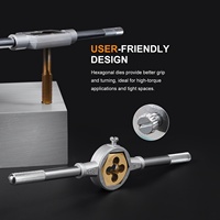 Set Tap & Die SAE 86-Piece, Termasuk Tap & Die Metrik, Kunci, Tap & Die Ulir Kasar & Halus