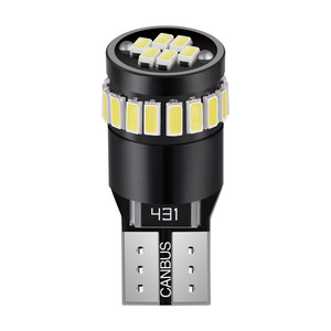 Éclairage de plaque d'immatriculation/indicateur de largeur pour voiture W5W, ampoule de voiture 4014 T10 24 LED avec décodage universel - Product Image 1