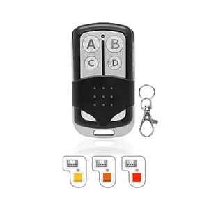 Remote Pintu Garasi Universal dengan Pembuka Gantungan Kunci dengan Tombol Belajar Ungu/Oranye/Merah/Kuning dan 310/315/390Mhz