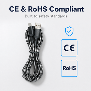 Cavo USB da Tipo A a Tipo C Intrecciato in Lega di Alluminio per Ricarica Rapida e Trasferimento Dati con Protezione Rinforzata Contro la Tensione - Product Image 5