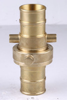 Raccord de tuyau d'incendie en laiton, connecteur flexible pour tuyau de lutte contre l'incendie, adaptateur pour hydrant, recyclable, portable