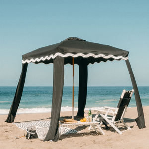 Poste de madera Premium, sombrillas de cabañas de playa blancas antiguas con protección UV, dosel de lona para playa, Camping, patio trasero, piscina, eventos - Product Image 1