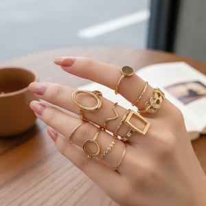 Vendita calda Trending Vintage in acciaio inossidabile coppia anelli regolabili con teschio di serpente intarsio all'ingrosso alla moda - Product Image 3