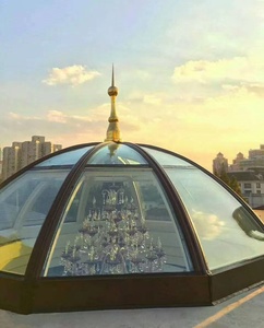 Su misura mobile veranda isolante in vetro tetto scorrevole stile aperto tetto piano modanatura uso esterno-elegante casa sole - Product Image 1