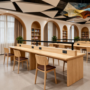 Lampada in Legno Massello per Studenti Universitari, Biblioteca, Sala Studio, Esami di Ammissione, Libreria, Istituto di Formazione - Product Image 1