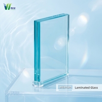 Verre de sécurité feuilleté transparent anti-explosion pour balustrades, auvents, toitures et façades de bâtiments