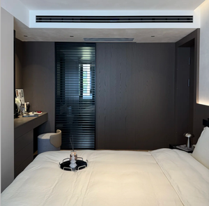 Armadio Multifunzionale Autentico Personalizzato Moderno con Serratura in Legno Massello con Vetrina e Tavolo da Toeletta Bianco per Camera da Letto - Product Image 4