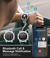 Jam Tangan Pintar LIGE BW1846 (7 Hari) Baterai Tahan Lama Android untuk Pria, Dapat Menjawab Panggilan, Pemutar Musik, Perangkat yang Dapat Dipakai, 2 Tali