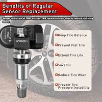 Capteur TPMS AUTEL MX 315MHz-433MHz, capteurs TPMS universels programmables pour voiture, capteur de pression des pneus TPMS