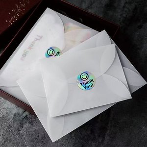 Custom Hologram Seal <b>Label</b> Thank You Sticker for Small Business - Product Image 1