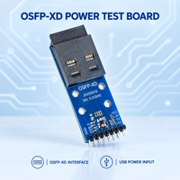 Module optique HPC 1.6T pour centre de données, vérification de l'alimentation sur carte de test d'alimentation OSFP-XD, unité d'entrée I2C 3.3V DC 2A