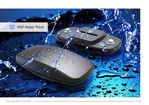 Monitor de Frequência Cardíaca Sem Fio com Cinta Peitoral para ANT+, Dispositivo à Prova d'Água para Ciclismo e Corrida, Dispositivo de Rastreamento de Tempo de 1.5in - Product Image 4