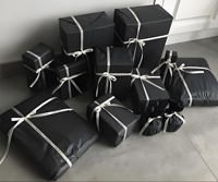 Papier de soie noir épais 30gsm 31gsm 35gsm, papier d'emballage noir 17gsm pour cadeaux, fleurs et fruits