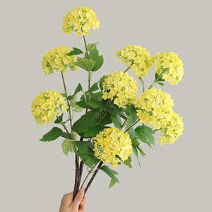 Manufacturer's INS Style Home Decoration Cloud Wood <b>Hydrangea</b> Cross-Border Wedding Style <b>Artificial</b> Flowers Milk Flavor - Product Image 3