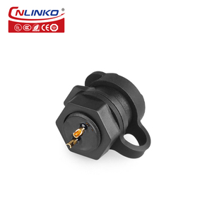 CNLINKO IP68 konektor dan soket M12, tahan air 2 Pin kekuatan bulat - Product Image 4