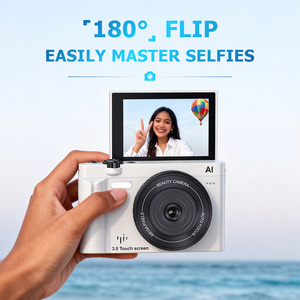 Fotocamera Intelligente AI 1080P 21MP con Display Touch 3.0, Webcam con Supporto per Ritocco AI, Cattura Sorrisi, 10 Filtri, Fotocamera Digitale - Product Image 2