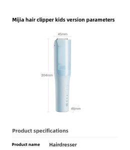 Xiao Mi Mijia Baby Hair C Lipper aspirazione sottovuoto per bambini lame in ceramica Kit <span class=keywords><strong>taglio</strong></span> capelli macchina MJGHHC3LF - Product Image 6