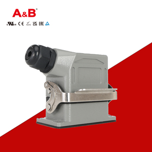 Connecteurs de câblage industriels robustes A&<span class=keywords><strong>B</strong></span> <span class=keywords><strong>16A</strong></span> en cuivre, étanches IP65, en acier inoxydable, 500V, 6 broches, mâle-femelle, à visser - Product Image 1