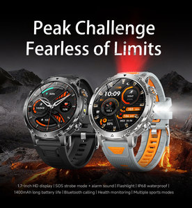 AK106 Men's <b>Smart</b> Watch Steel Strap Option IP68 Waterproof BT Call Fitness Tracker 1400mAh Big Battery Sports Smartwatch 2026 - Product Image 6