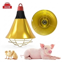 Nouvelle Lampe Chauffante OEM XHD215S pour Porcelets, Abat-jour en Alliage d'Aluminium 220V, Lampe Chauffante pour Couveuse, Garantie 1 An pour Poussins, Volailles et Bétail d'Élevage