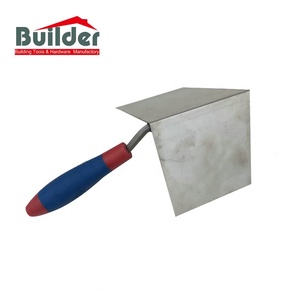 Outils de construction, outil de finition pour cloisons sèches/humides, manche en plastique, truelle d'angle à 90 degrés avec flexibilité, truelle à plâtre - Product Image 2