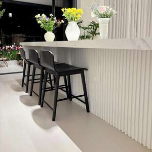 Isla de Cocina Moderna de Piedra Sinterizada con Estructura de Acero, OEM ODM, Tamaño y Color Personalizables, Mesa de Comedor Multifuncional - Product Image 2