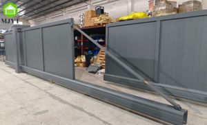 Porte coulissante sans rail en <span class=keywords><strong>aluminium</strong></span>, porte linéaire à suspension, <span class=keywords><strong>portail</strong></span> électrique à cantilever, réduction de 10% en décembre - Product Image 5