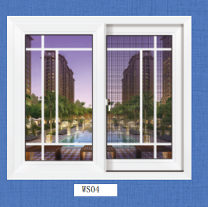 Cao cấp thiết kế hiện đại PVC trượt cửa sổ uPVC đôi kính tráng men với muỗi Net cho căn hộ - Product Image 4
