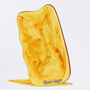 Planche Gua Sha en résine pour massage facial et corporel, anti-gonflement, soulagement des tensions musculaires, tous types de peau, spa à domicile, soin quotidien - Product Image 1