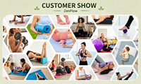Tapis de yoga ZenFlow éco-responsable multi-surfaces en TPE - Tapis de Pilates extra épais antidérapant avec logo personnalisé, simple ou double couche, pour la maison et la salle de sport