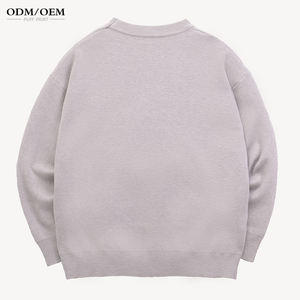 Suéter Jacquard Personalizado con Logotipo OEM y ODM para Hombre, Suéter de Punto con Cuello Redondo, Suéter de Invierno de Diseño en Algodón para Hombre - Product Image 6