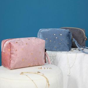 Pochette de maquillage miniature de luxe personnalisée avec logo, trousse de toilette, sac de maquillage en velours pour soirée dansante, sac cosmétique - Product Image 5