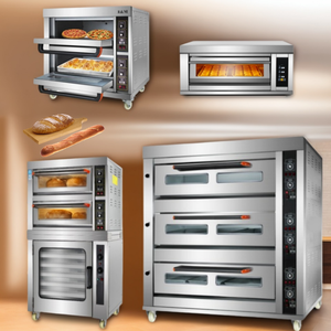 Vaporizador de agua de cocina de tamaño comercial, placa de piedra, Pizza de Gas eléctrica, 1 cubierta, 2 bandejas, <span class=keywords><strong>horno</strong></span> individual de 3 cubiertas dobles <span class=keywords><strong>para</strong></span> pequeñas empresas - Product Image 5