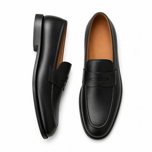 Mocassins américains pour hommes en cuir véritable de qualité supérieure, à enfiler, avec semelle confortable, pour les événements formels professionnels et l'usage quotidien - Product Image 3